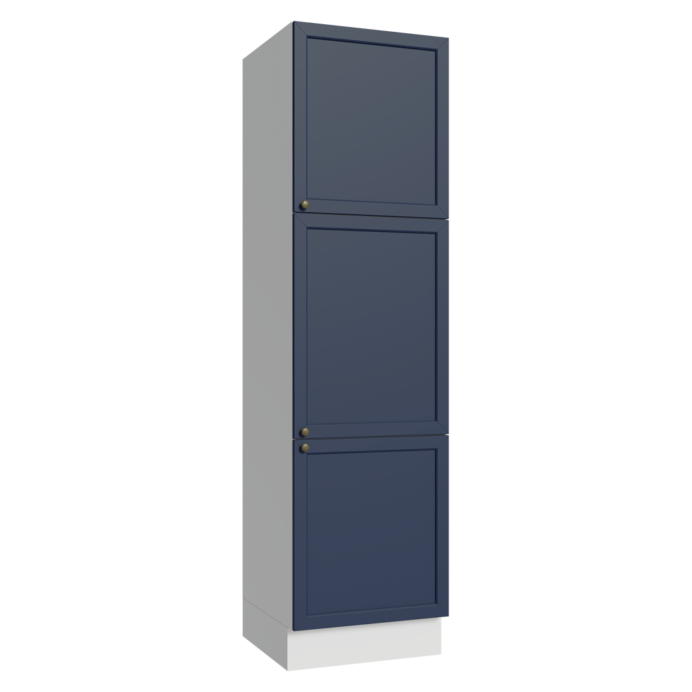 Paneleiro 60 x 60 cm 3 Portas Branco/Azul Vik Madesa