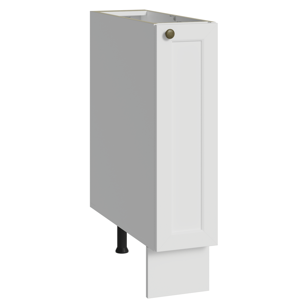 Balcão Porta-Temperos 20 cm 1 Porta (Sem Tampo) Branco Vik Madesa