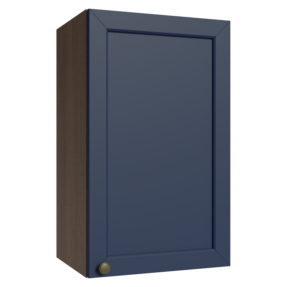 Armário Aéreo 40 cm 1 Porta Rustic/Azul Vik Madesa