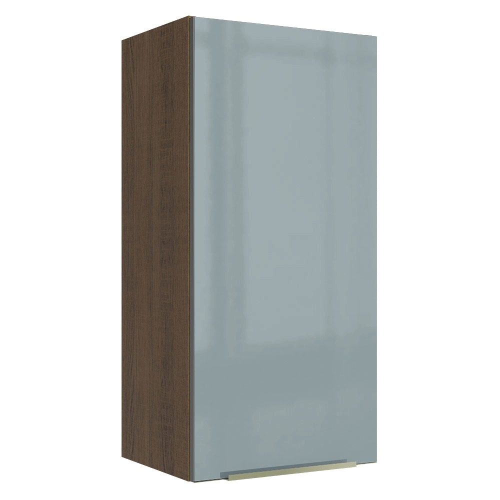 Armário Aéreo Madesa Lux 40 x 83 cm 1 Porta Rustic/Cinza | Madesa