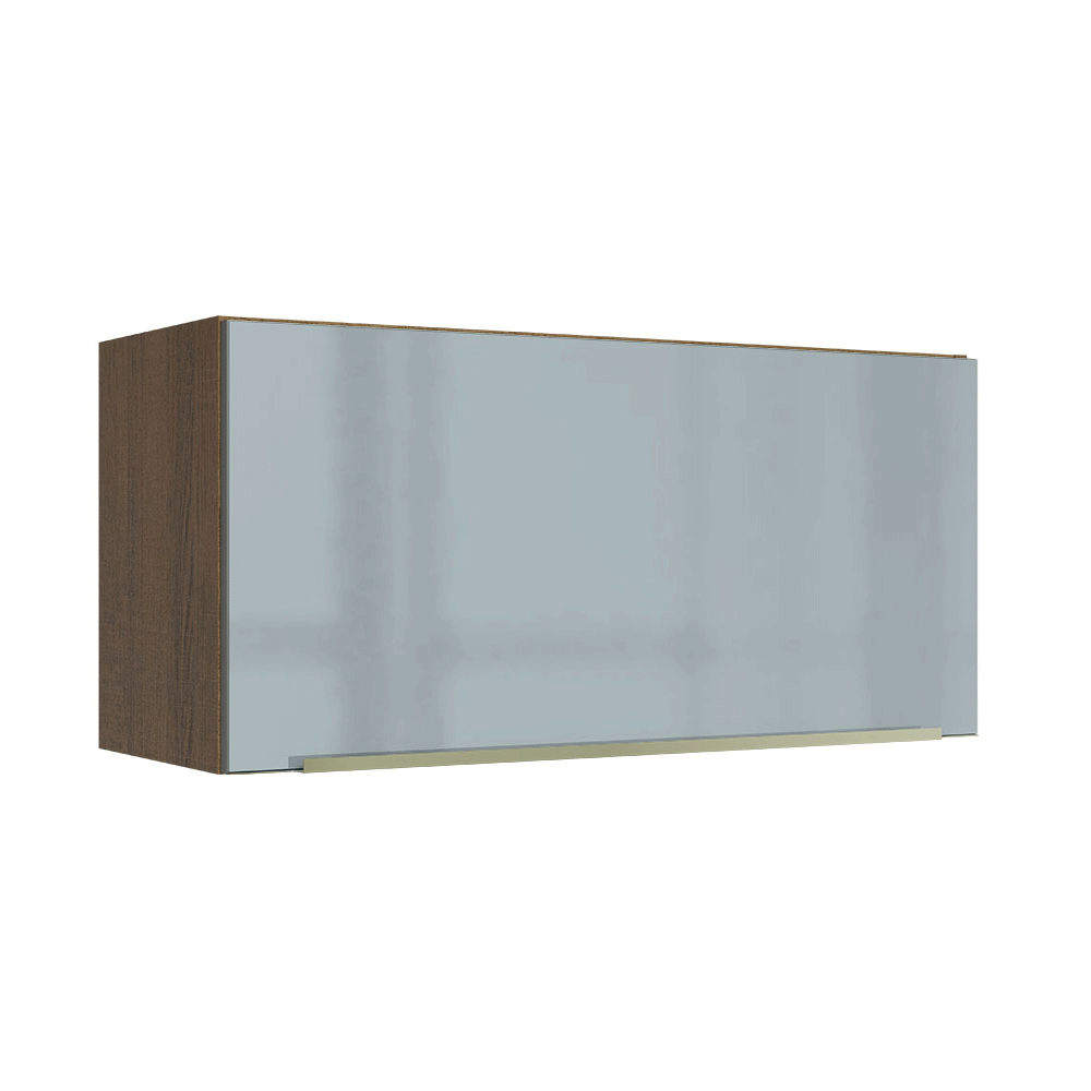 Armário Aéreo 70 cm 1 Porta Rustic/Cinza Lux Madesa