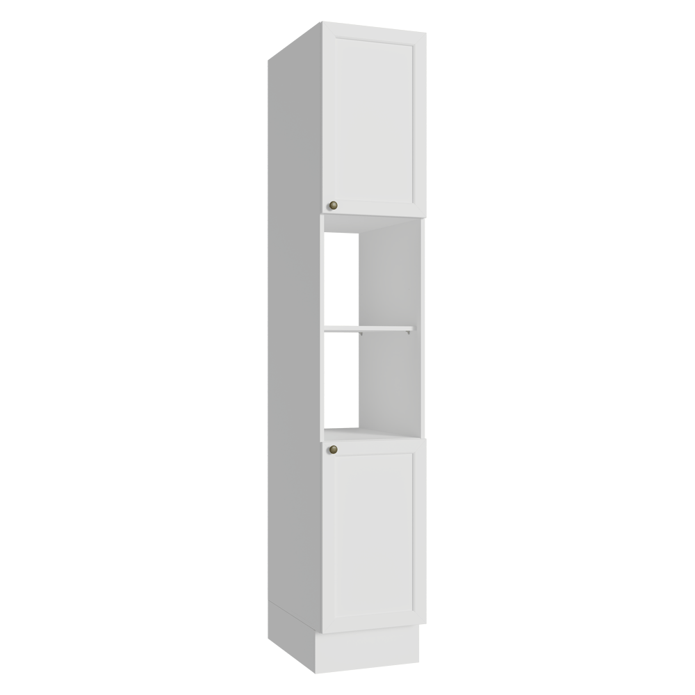 Paneleiro 40 cm 2 Portas e 2 Nichos Branco Vik Madesa