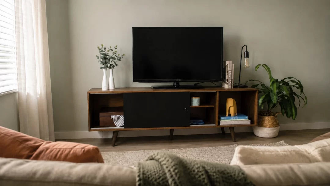 Painel ou rack para TV: qual escolher para a sala?