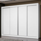 Guarda-Roupa Casal Madesa Montana 4 Portas de Correr Branco