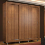 Guarda-Roupa Casal Madesa Mônaco 3 Portas de Correr com Pés Rustic