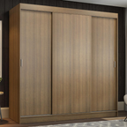 Guarda-Roupa Casal Madesa Reno 3 Portas de Correr Rustic