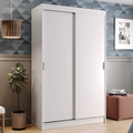 Guarda-Roupa Solteiro 2 Portas de Correr 2 Gavetas Branco Tokio Madesa