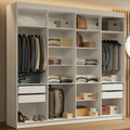 Guarda-Roupa Closet 4 Gavetas 216 cm Branco Venus Madesa