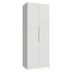 Guarda-Roupa Modulado 2 Portas 4 Prateleiras 1 Cabideiro Branco Neo Madesa