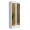 Guarda-Roupa Modulado 2 Portas com Espelho 4 Gavetas 1 Cabideiro Branco Neo Madesa