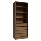 Guarda-Roupa Modulado 2 Portas 4 Gavetas 4 Prateleiras Rustic/Crema Neo Madesa