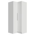 Guarda-Roupa Modulado de Canto 2 Portas Branco Neo Madesa