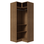 Guarda-Roupa Modulado de Canto 2 Portas Rustic/Crema Neo Madesa