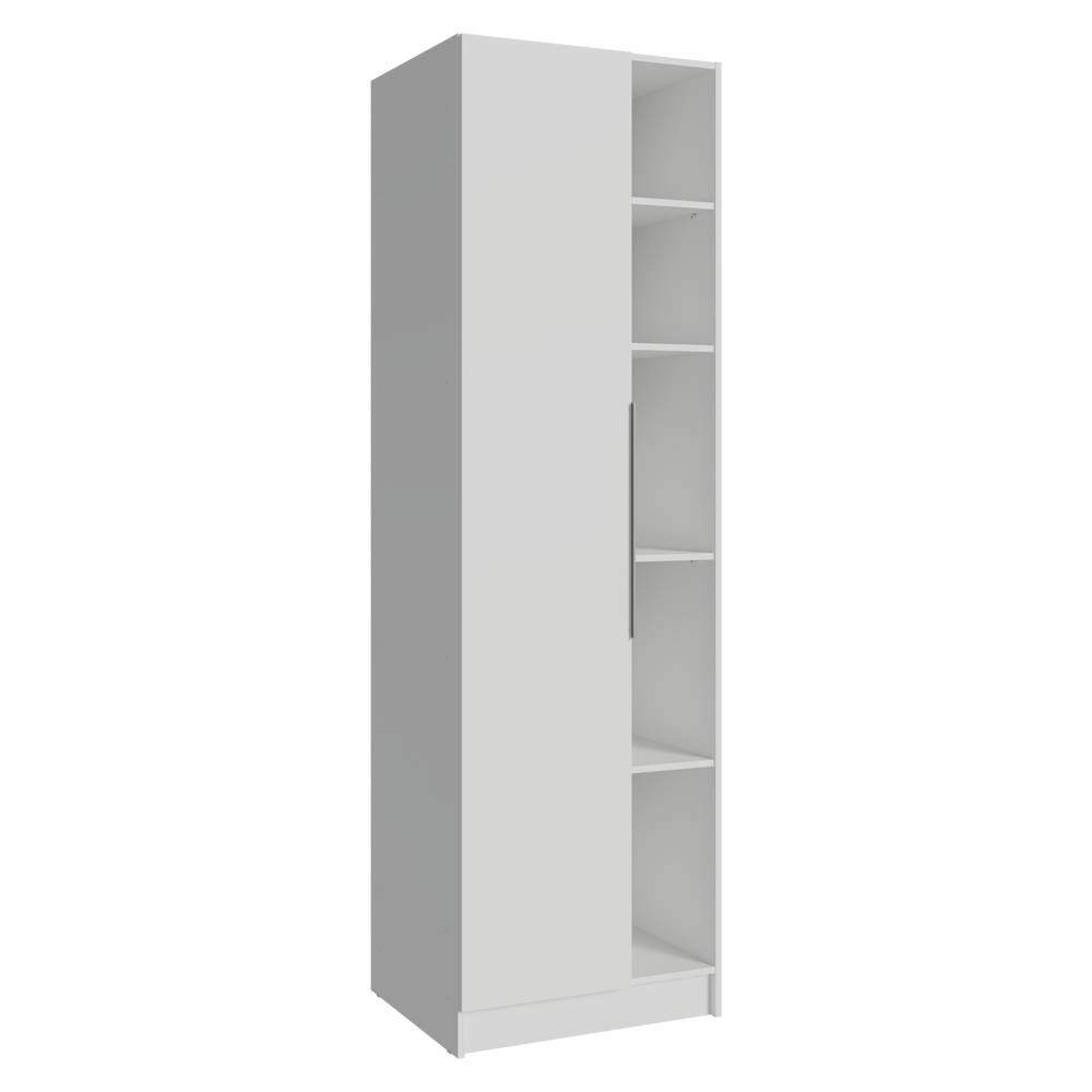 Guarda-Roupa Modulado 1 Porta 5 Nichos Branco Neo Madesa