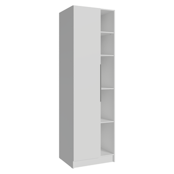 Guarda-Roupa Modulado 1 Porta 5 Nichos Branco Neo Madesa