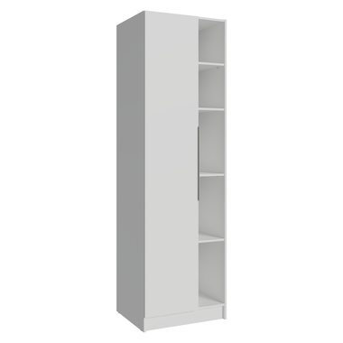 Guarda-Roupa Modulado 1 Porta 5 Nichos Branco Neo Madesa