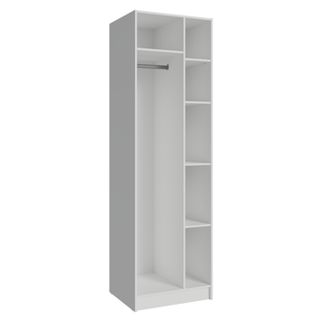 Guarda-Roupa Modulado 1 Porta 5 Nichos Branco Neo Madesa