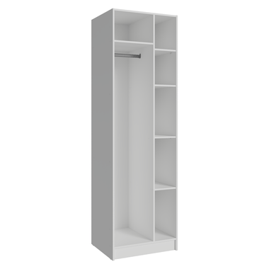 Guarda-Roupa Modulado 1 Porta 5 Nichos Branco Neo Madesa