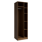 Guarda-Roupa Modulado 1 Porta 5 Nichos Rustic/Crema Neo Madesa