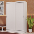 Guarda-Roupa 2 Portas de Correr Branco Max Madesa