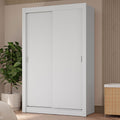 Guarda-Roupa Solteiro 2 Portas de Correr 4 Gavetas Branco Vivare Plus Madesa