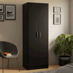 Armário Organizador com Sapateira Madesa 1650 com 2 Portas 4 Prateleiras Preto PO