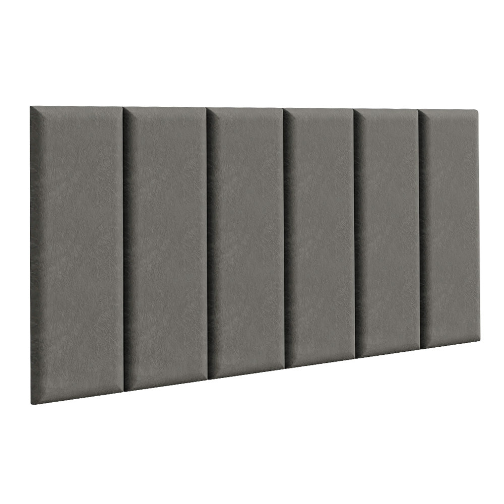 Cabeceira Estofada Modular Kit 6 Peças para Camas de Solteiro Silver Madesa