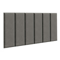 Cabeceira Estofada Modular Kit 6 Peças para Camas de Solteiro Silver Madesa