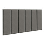 Cabeceira Estofada Modular Kit 6 Peças para Camas de Solteiro Silver Madesa