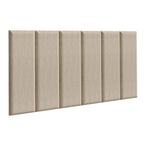 Cabeceira Estofada Modular Kit 6 Peças para Camas de Solteiro Imperial Madesa