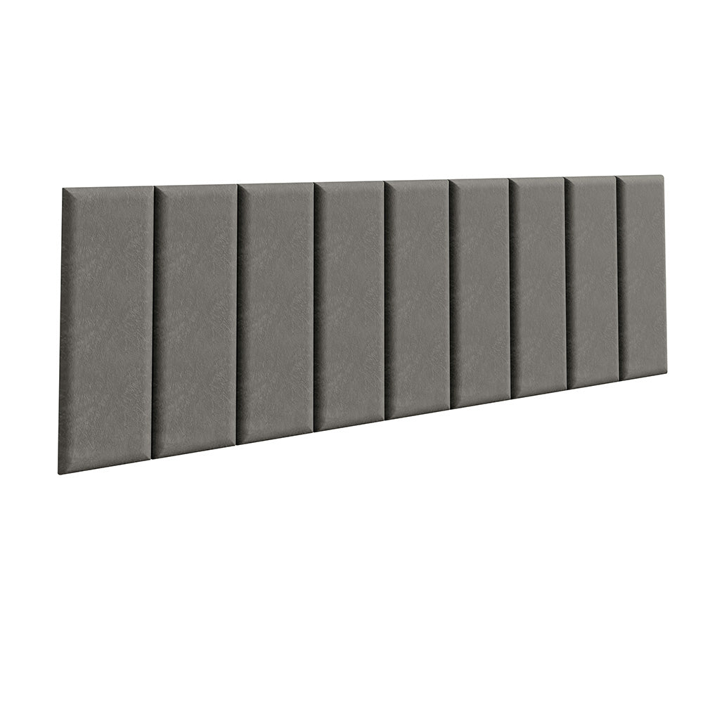 Cabeceira Estofada Modular Kit 9 Peças para Camas até Casal/Queen Silver Madesa