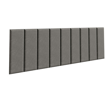 Cabeceira Estofada Modular Kit 9 Peças para Camas até Casal/Queen Silver Madesa