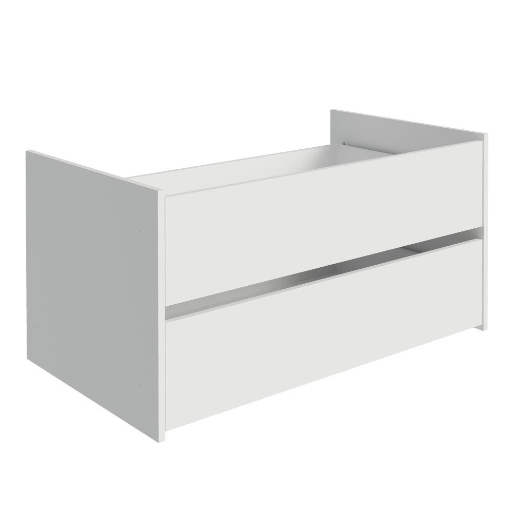 Kit 2 Gavetas para Guarda-Roupa Modulado Neo Branco Madesa