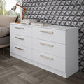 Cômoda com 6 Gavetas Branco Laura Madesa