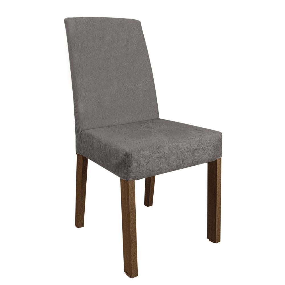 Kit 2 Cadeiras de Jantar 4255 Rustic/Silver Madesa