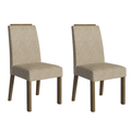 Kit 2 Cadeiras de Jantar 4255 com Espaldar Rustic/Imperial Madesa