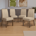 Kit 4 Cadeiras de Jantar 4255 com Espaldar Rustic/Imperial Madesa