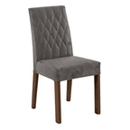 Kit 2 Cadeiras de Jantar 4256 Rustic/Silver Madesa