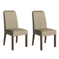 Kit 2 Cadeiras de Jantar 4256 com Espaldar Rustic/Imperial Madesa