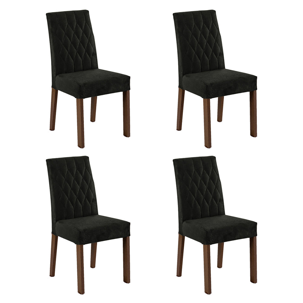 Kit 4 Cadeiras de Jantar 4256 Rustic/Oxford Madesa