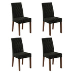 Kit 4 Cadeiras de Jantar 4256 Rustic/Oxford Madesa
