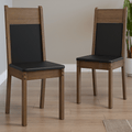 Kit 2 Cadeiras 4280 Madesa Rustic/Preto