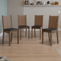 Kit 4 Cadeiras 4290 Madesa Rustic/Preto