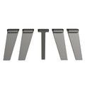 Kit com 5 Pés de Polipropileno para Cozinhas Nice Cinza Madesa