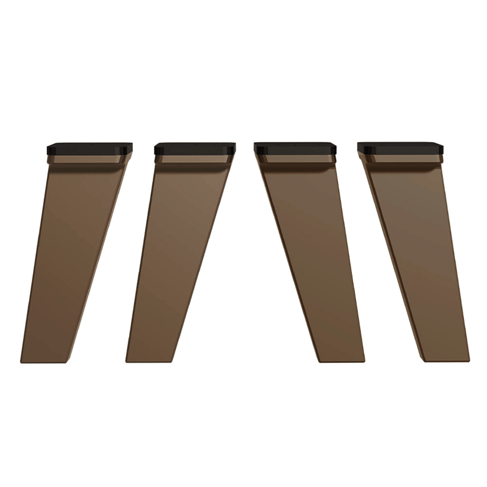 Kit com 4 Pés Bronze de Polipropileno para Cozinhas Nice Madesa