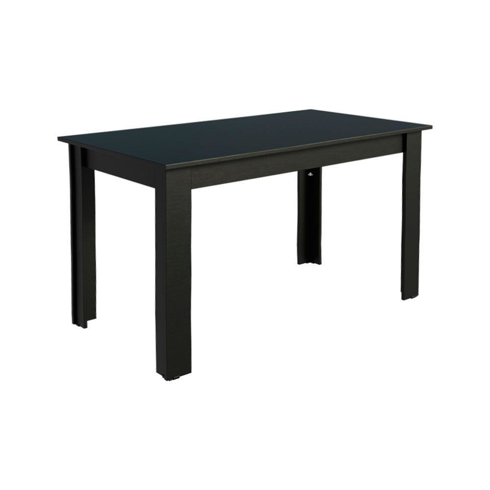 Mesa de Jantar Madesa Retangular Tampo de Madeira 5231 Preto