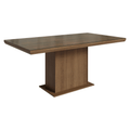 Mesa de Jantar Retangular Tampo com Moldura e Vidro Sobreposto Rustic 5275 Madesa