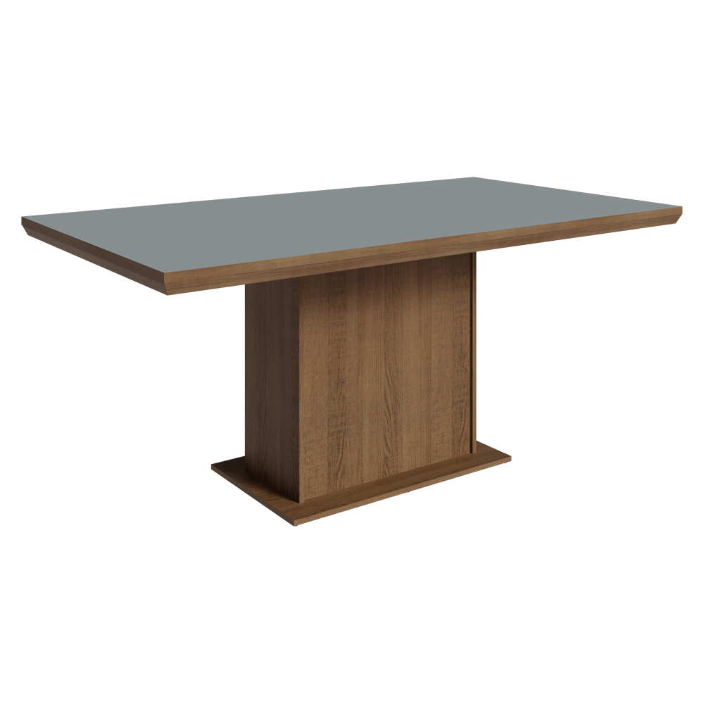 Mesa de Jantar Retangular Tampo com Moldura Rustic/Cinza 5275 Madesa