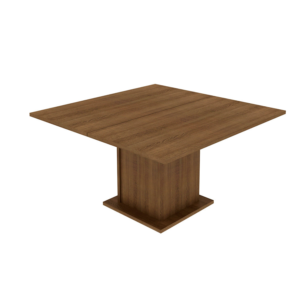 Mesa de Jantar Madesa Quadrada Tampo de Madeira 5286A Rustic