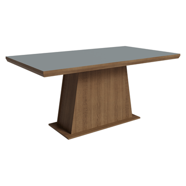 Mesa de Jantar Retangular Tampo com Moldura Rustic/Cinza 5364 Madesa